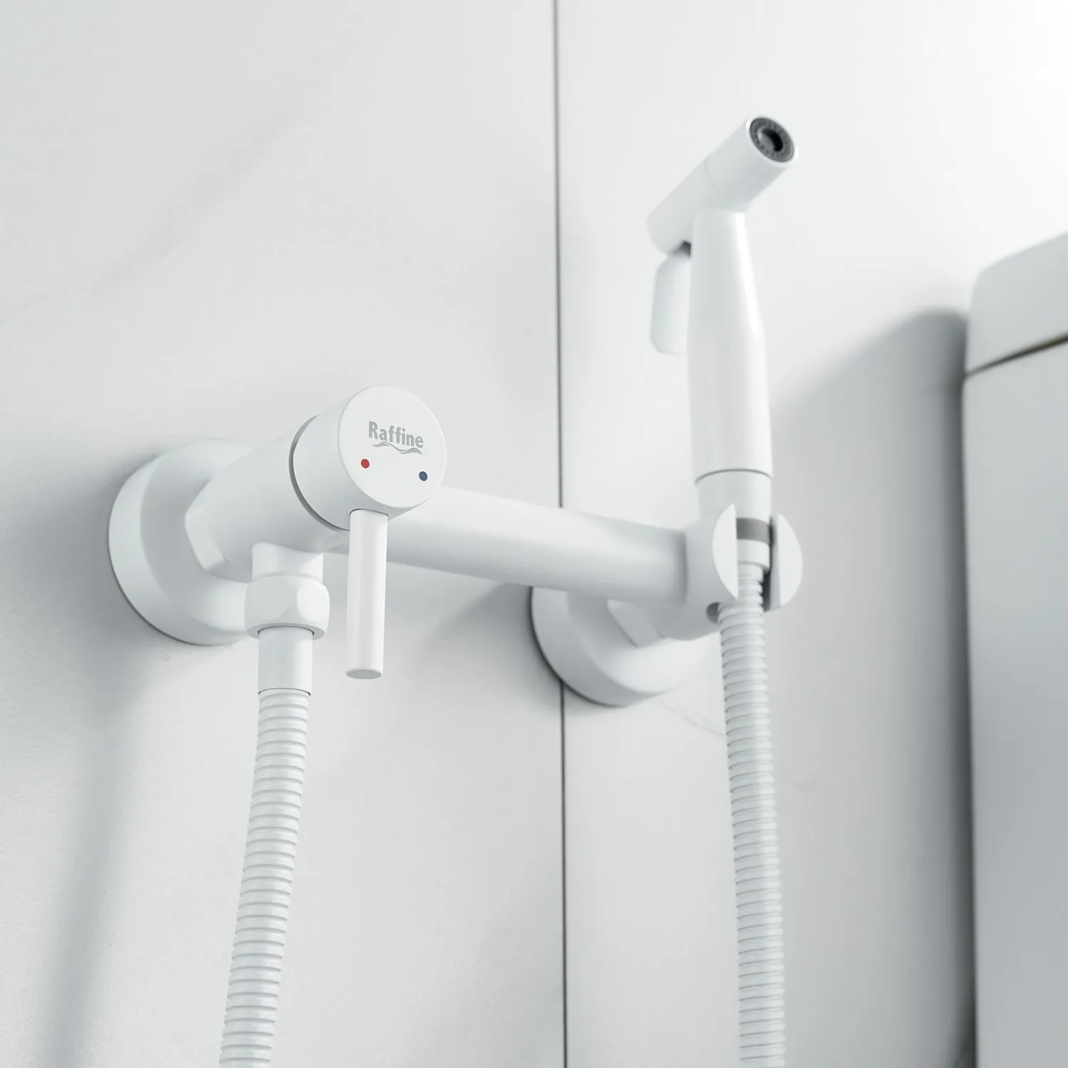 Гигиенический душ со смесителем Raffine F207C, белый