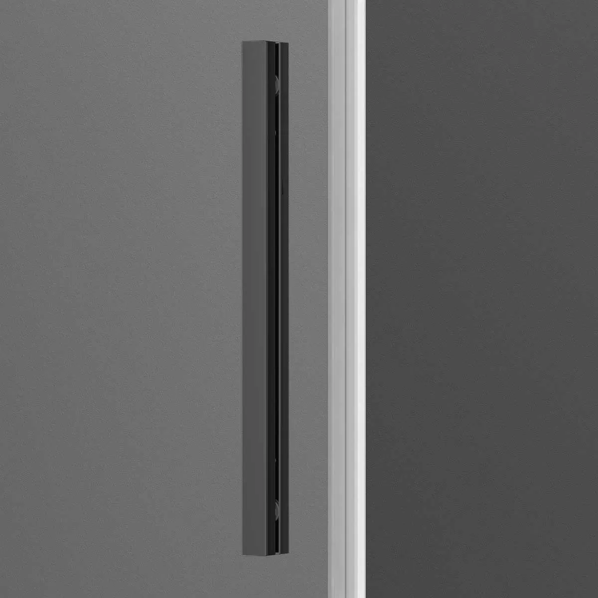 Душевой уголок Vincea Soft (VSR-3SO9014CLGM) 1400х900 мм, вороненая сталь, стекло прозрачное