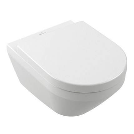 Унитаз подвесной с сиденьем Villeroy & Boch Architectura TwistFlush, Альпийский белый (4694CL01)