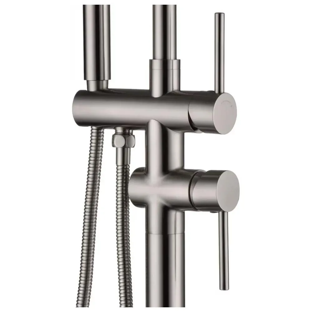 Смеситель напольный для ванны Grocenberg GB900BG, графит