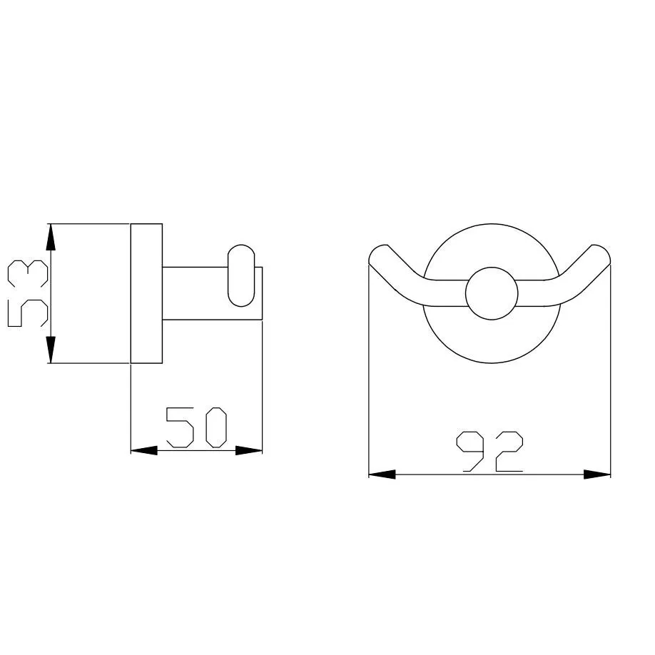 Крючок для ванной комнаты Rav Slezak Colorado COA0102Z, золото