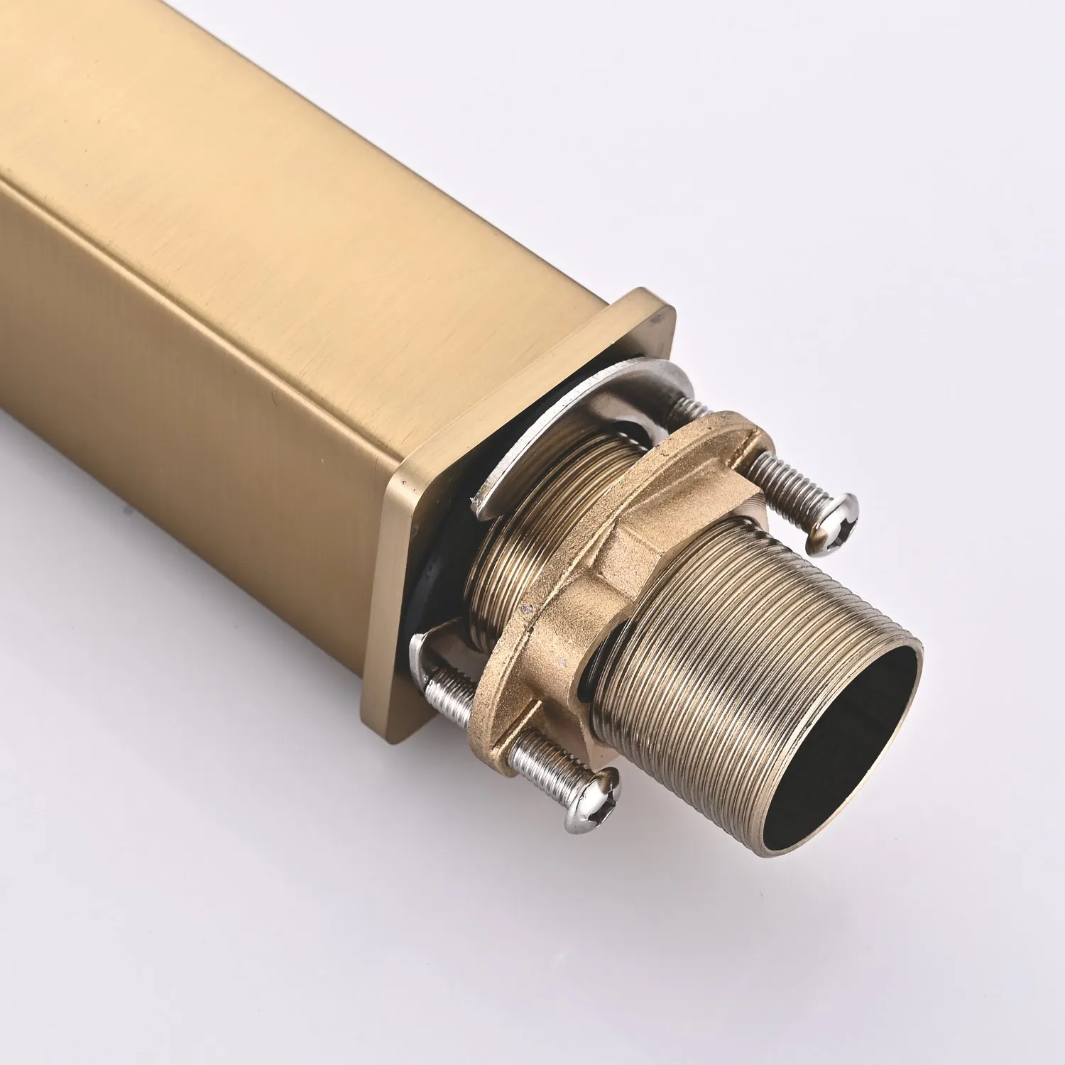 Смеситель для раковины высокий Shevanik S6111G, золотой сатин