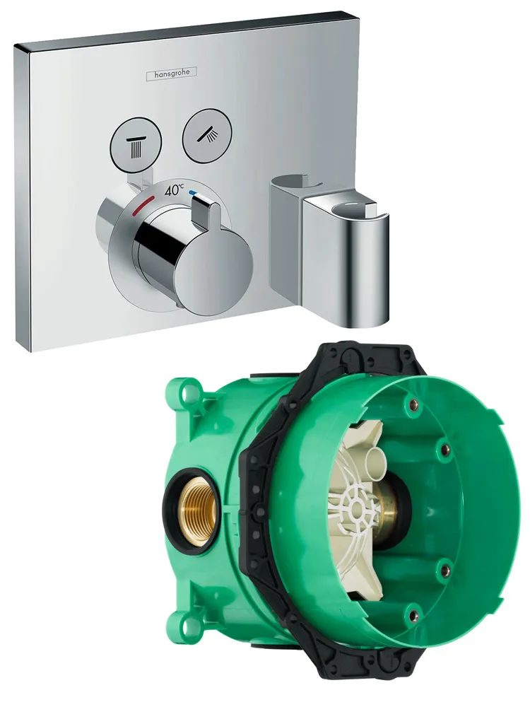 15765000S Set HG ShowerSelect термостатический смеситель (15765000+01800180)