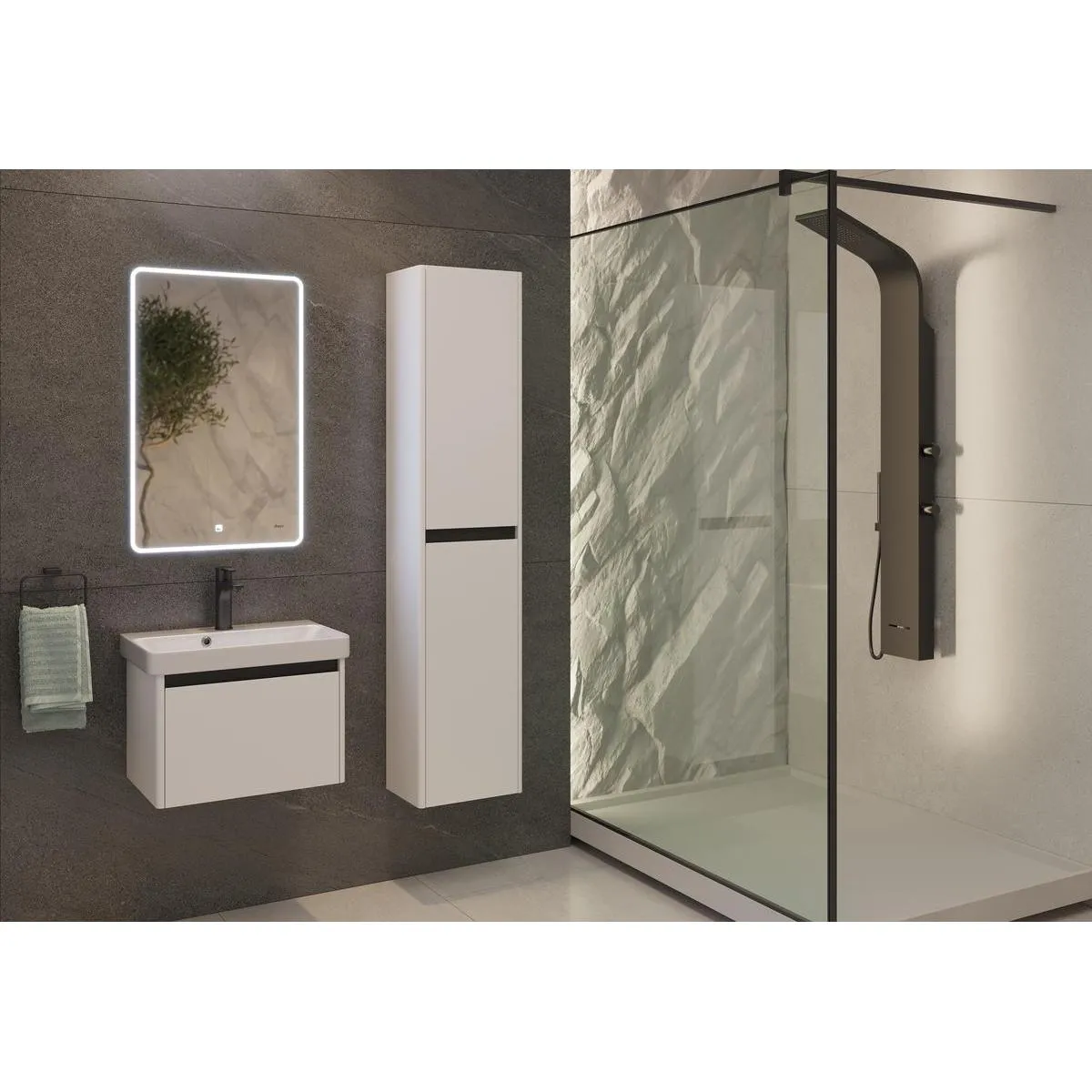 Пенал Dreja Luxury 35 см, белый