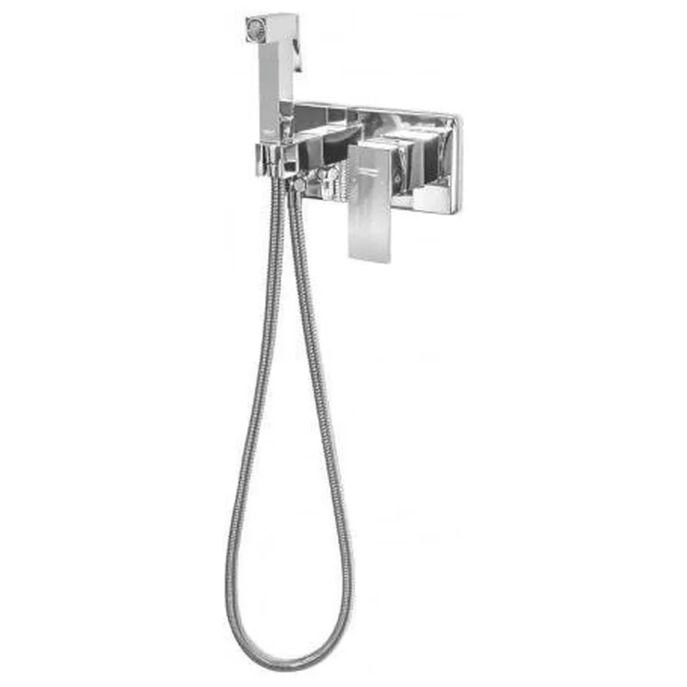 Гигиенический душ со смесителем встраиваемый Grocenberg GB004CR, хром