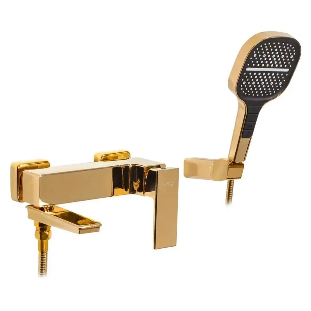 Смеситель для ванны Hansberge H4070GO, золото