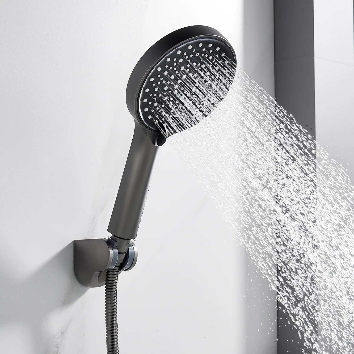 Смеситель для ванны Shevanik S4322T, оружейная сталь