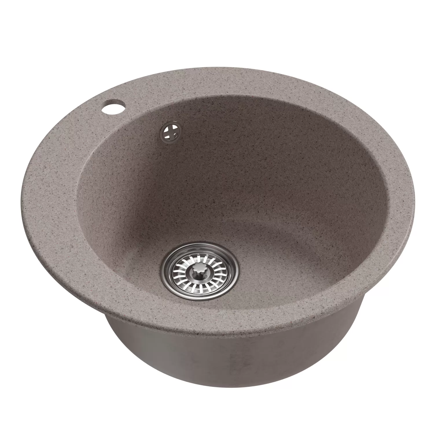 Мойкa MIXLINE ML-GM13 круглая  песочная (302) 495мм (глуб. чаши 200) NEW (551888)