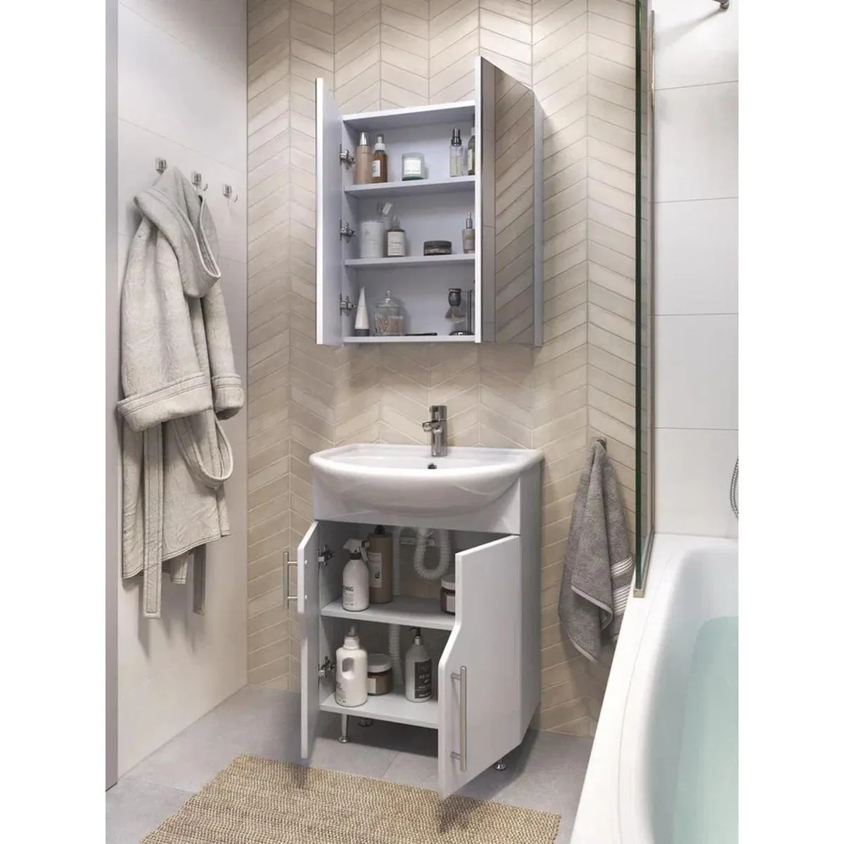 Тумба с раковиной напольная VIGO Turin 226, 60 см