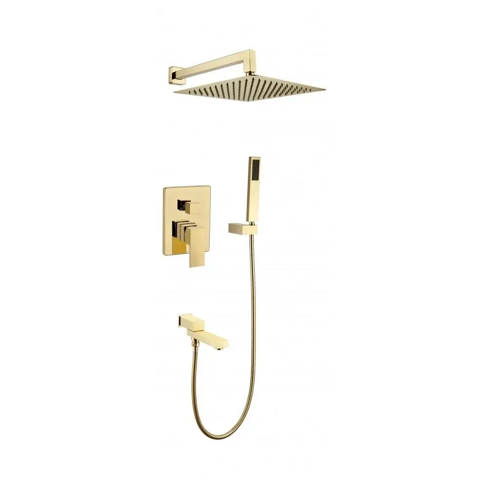 Душевая система встраиваемая Grocenberg GB5089GO-1, золото