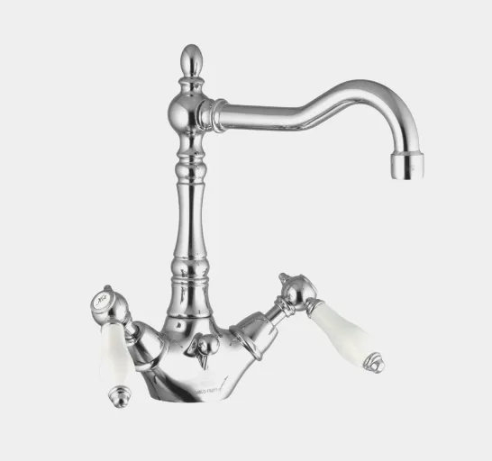 Смеситель для раковины Fima Carlo Frattini Herend, золото/белый (F5411OR)