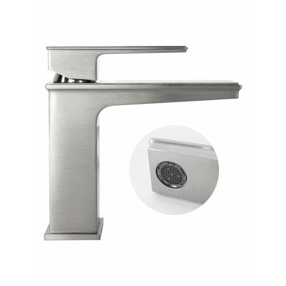 Смеситель для раковины Hansberge H1070NK, никель