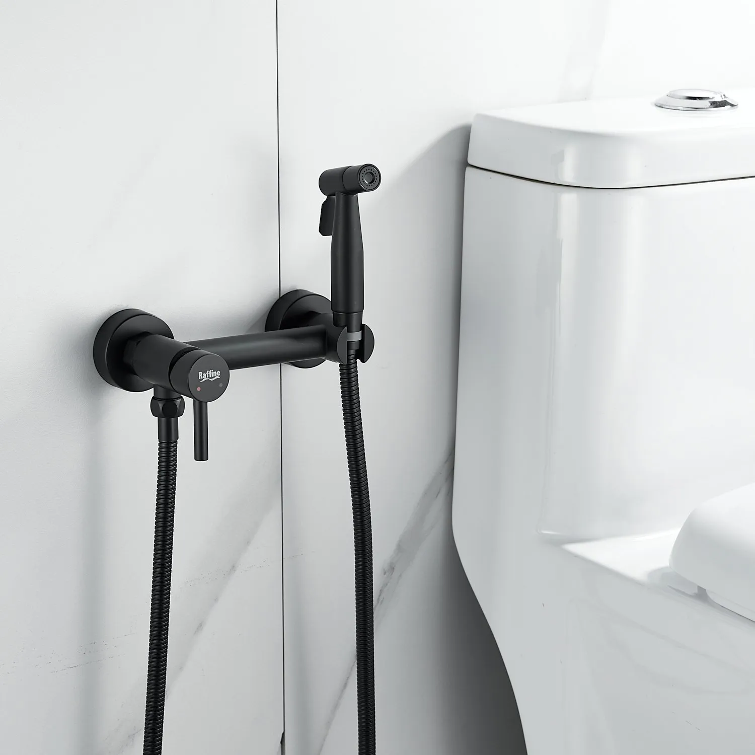 Гигиенический душ со смесителем Raffine F207H, черный