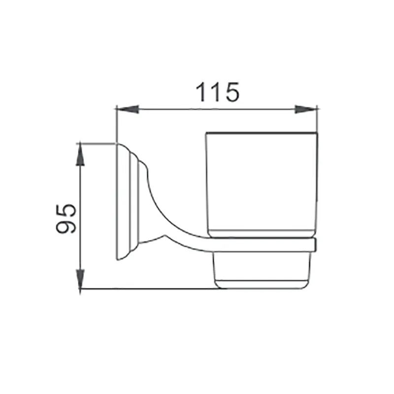 Стакан для ванной комнаты D-Lin D210310, хром