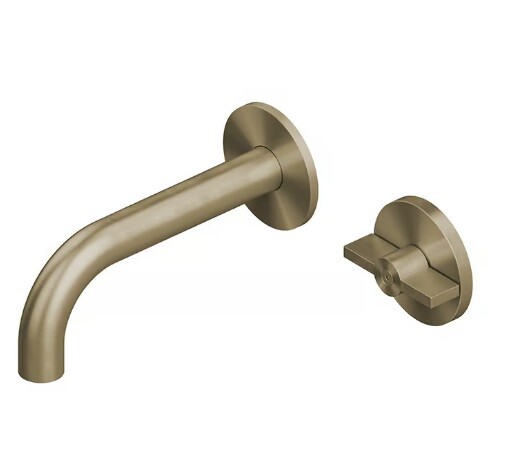 Смеситель для раковины Quadro design Valvola01, золото светлое (19 10 OC)