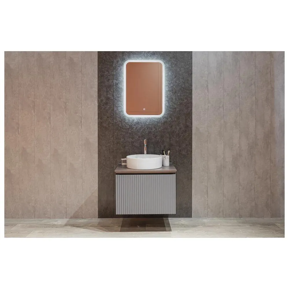 Зеркало Silver Mirrors Stiv-Lite 500х700 (открытая подсветка, cенсорный выключатель)