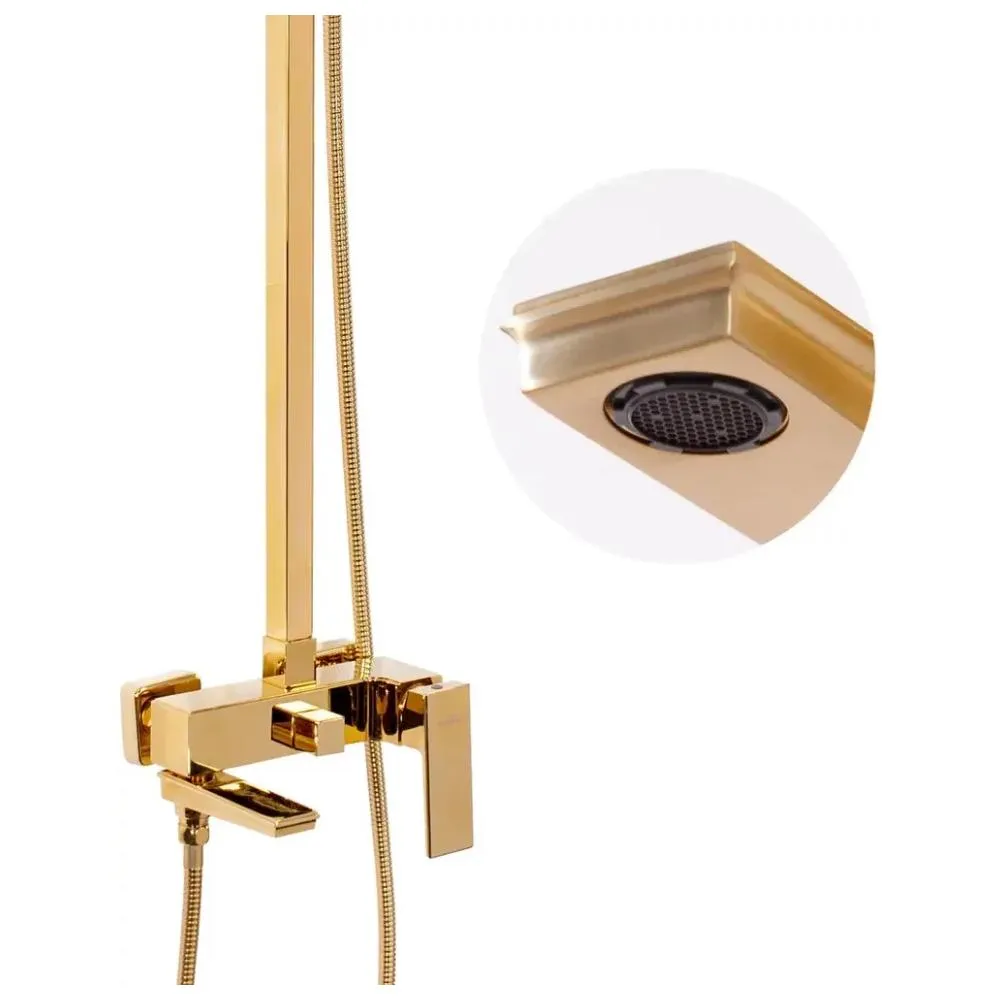 Душевая система Hansberge H5070GO, золото