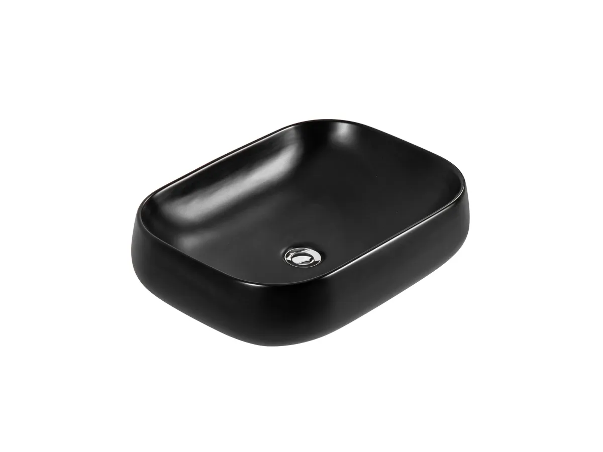 AQ5526-MB раковина 560*420*140 для установки на столешницу, матовый черный
