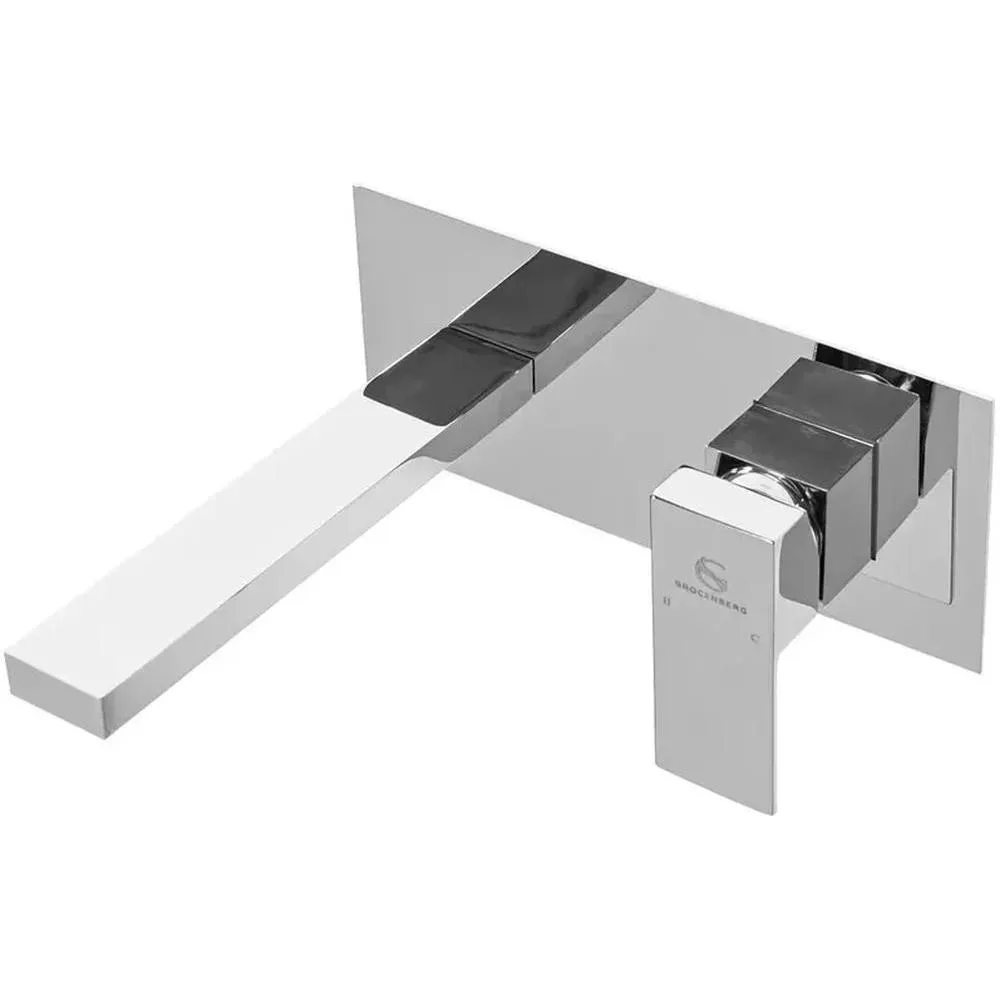 Смеситель для раковины встраиваемый Grocenberg GB588CR, хром