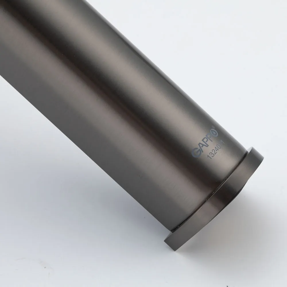 Смеситель для раковины высокий Gappo G1010-29, оружейная сталь