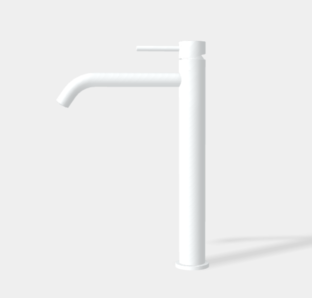 Смеситель для раковины Fima Carlo Frattini Spillo Up, белый матовый (F3031/HXSBS)