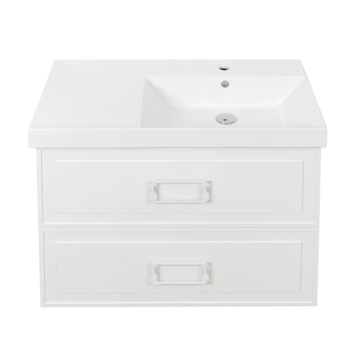 Тумба под раковину подвесная La Fenice Cubo TWIN FNC-01-CUB-B-90-2, белая