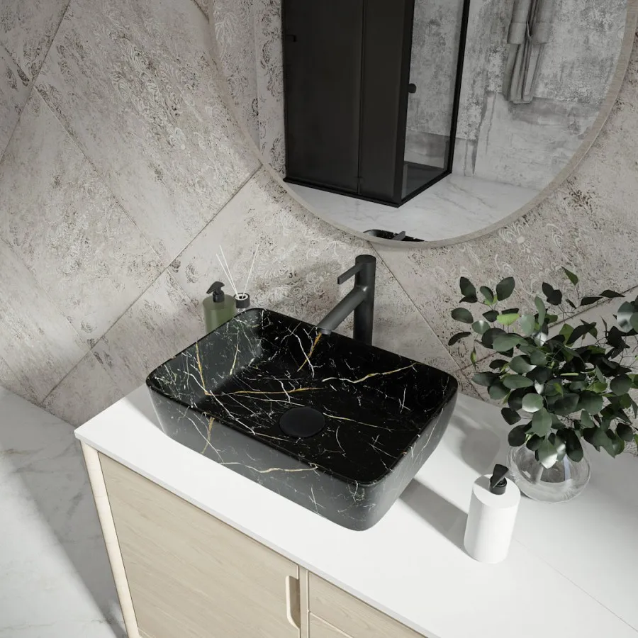 Раковина чаша Maretti UM13NS03-560MR, черный мрамор