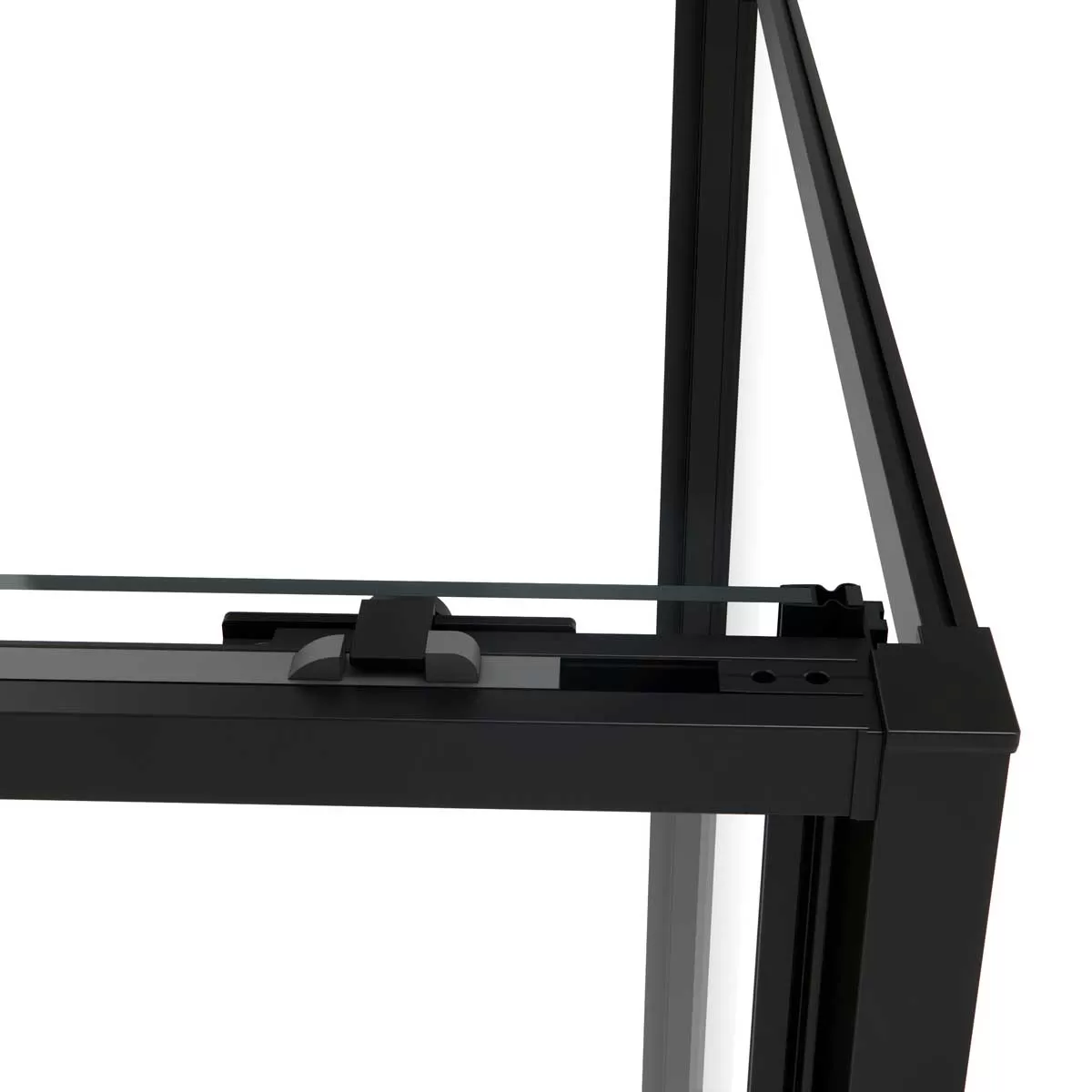 Душевой уголок Vincea Slim Soft (VSR-1SS9012CGB) 1200х900 мм, черный, стекло тонированное