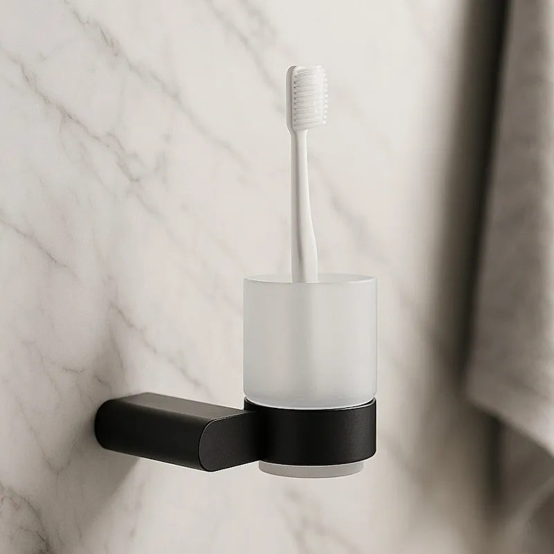 Стакан для ванной комнаты Knotlor SC102BL, черный