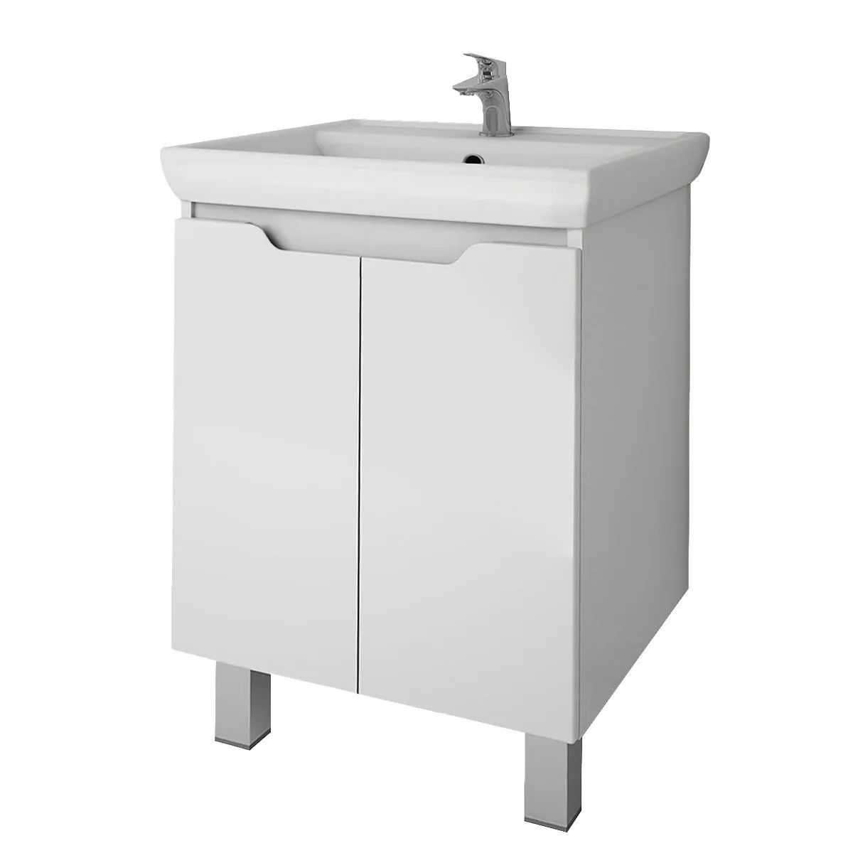 Тумба под раковину подвесная Dreja Q Plus (D) 55 см, белый