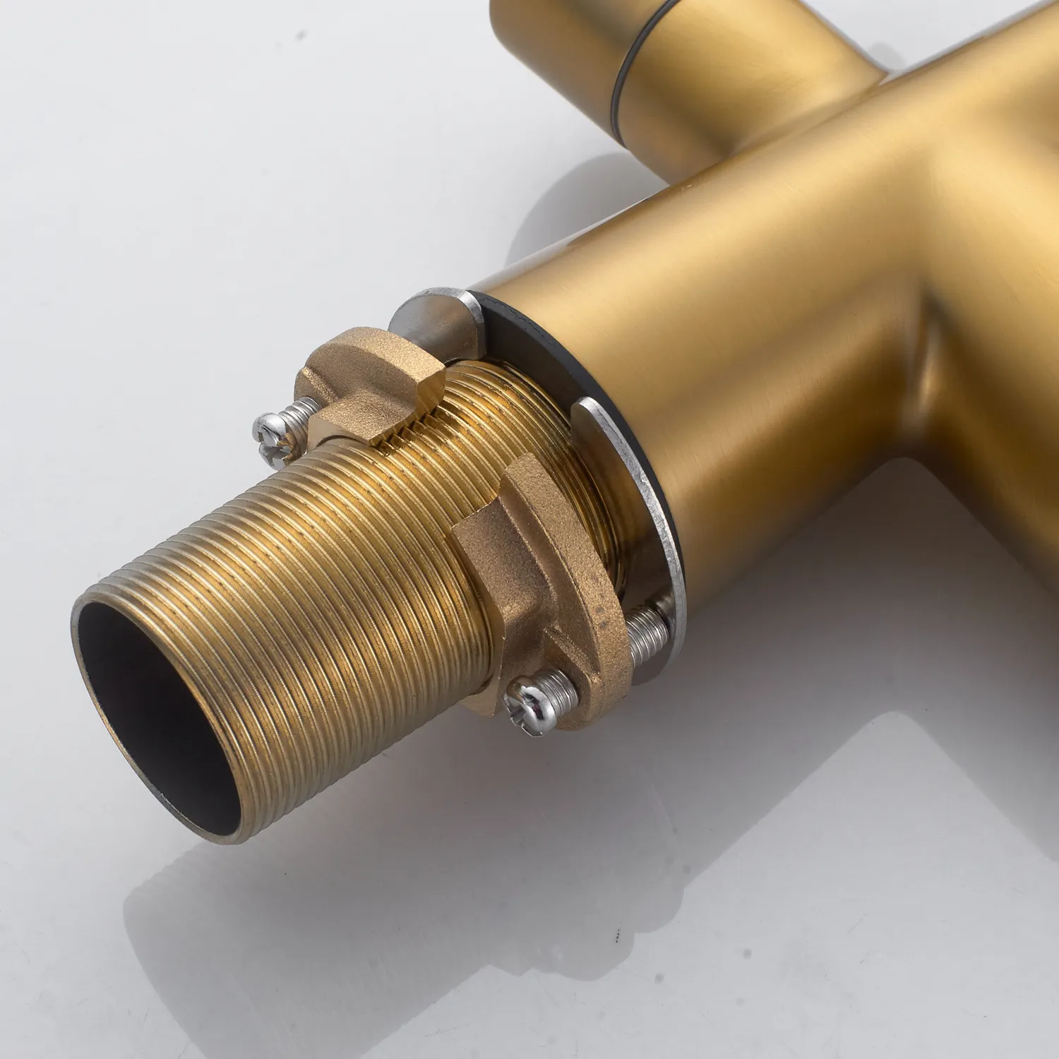 Смеситель для кухни с подключением фильтра Shevanik S528G, золотой сатин