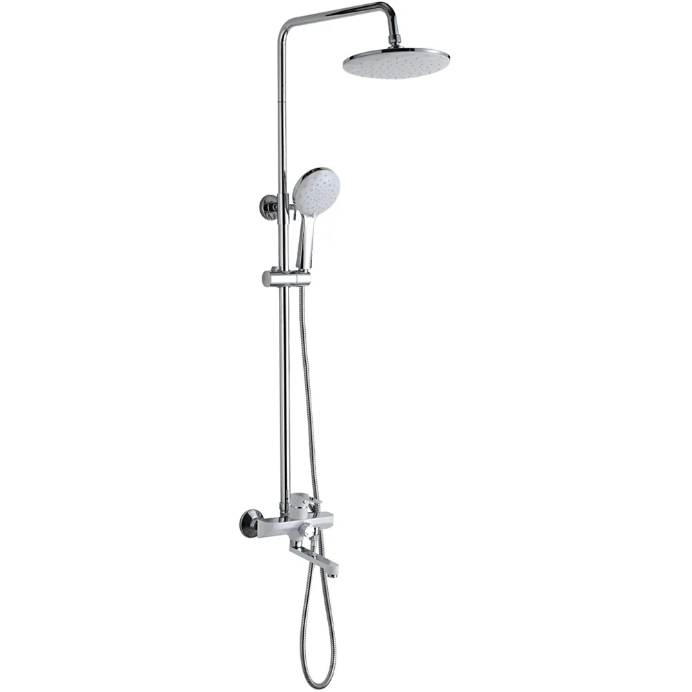Душевая система FRAP F2441, хром/белый
