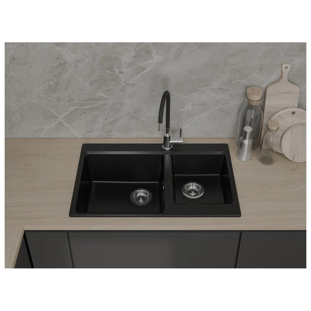 Кухонная мойка GranFest LEVEL 780K, черный