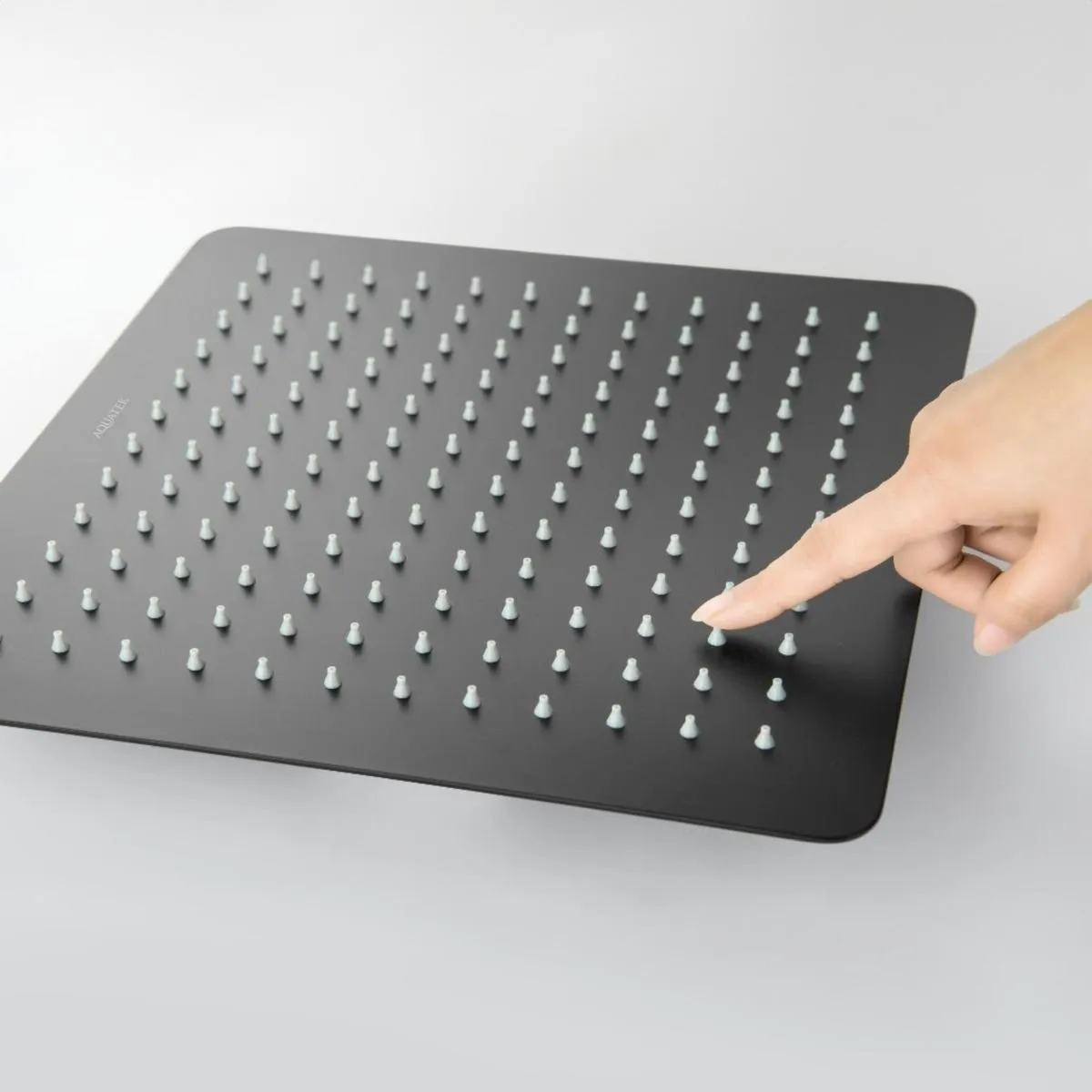 AQ2074MB квадратный верхний душ 300*300*2 мм, матовый черный