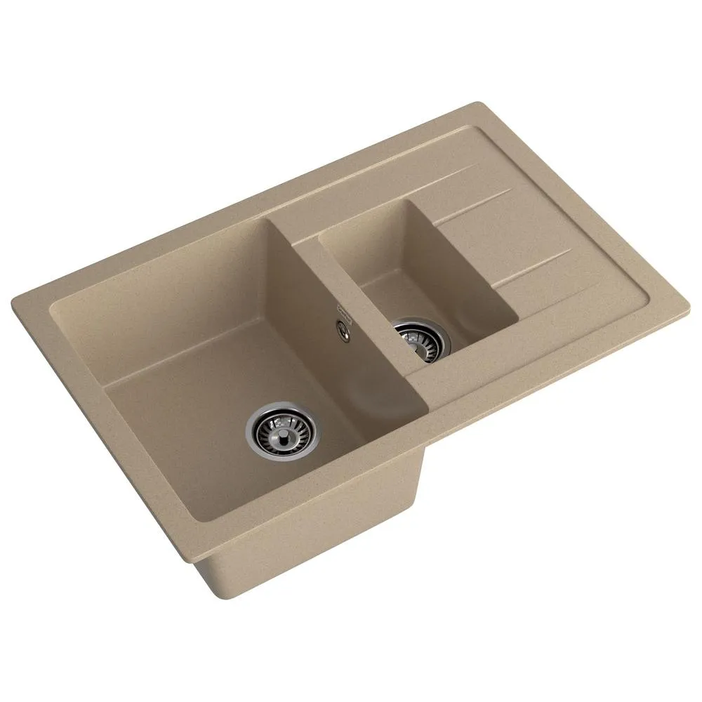 Кухонная мойка GranFest QUADRO 775KL, песок
