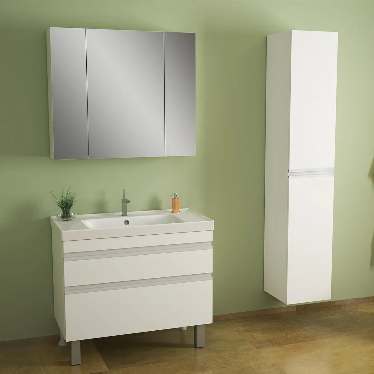 Тумба с раковиной подвесная/напольная Dreja Grace Plus 70 см, белый