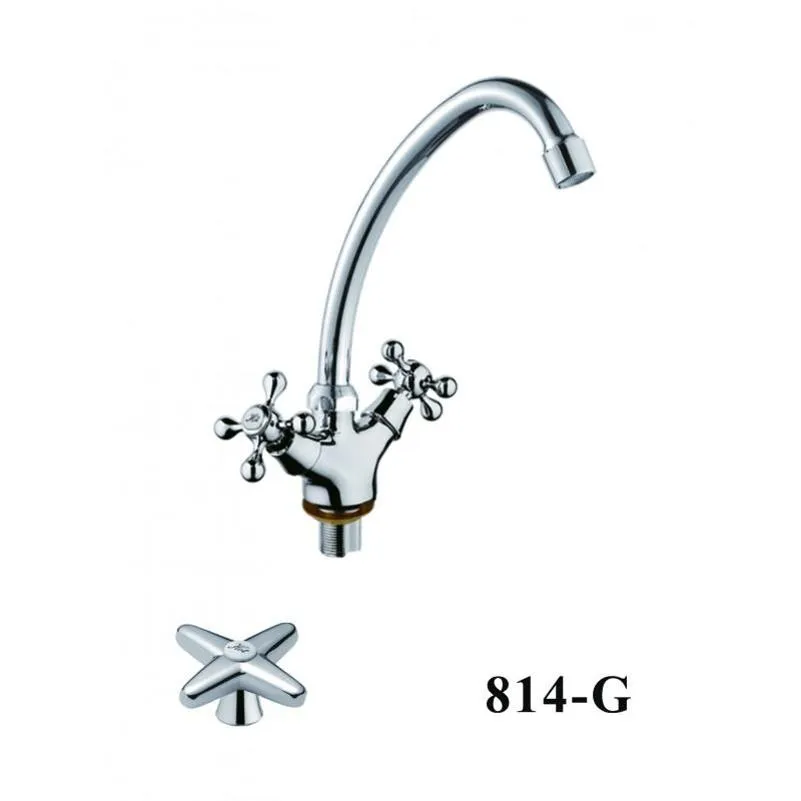 Смеситель для кухни D-Lin D153814-G, хром