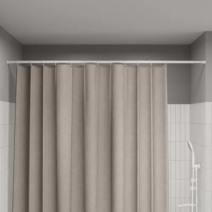 Карниз для ванной комнаты, 110-200 см, белый матовый, Elegante, IDDIS, (RSW0120i14)