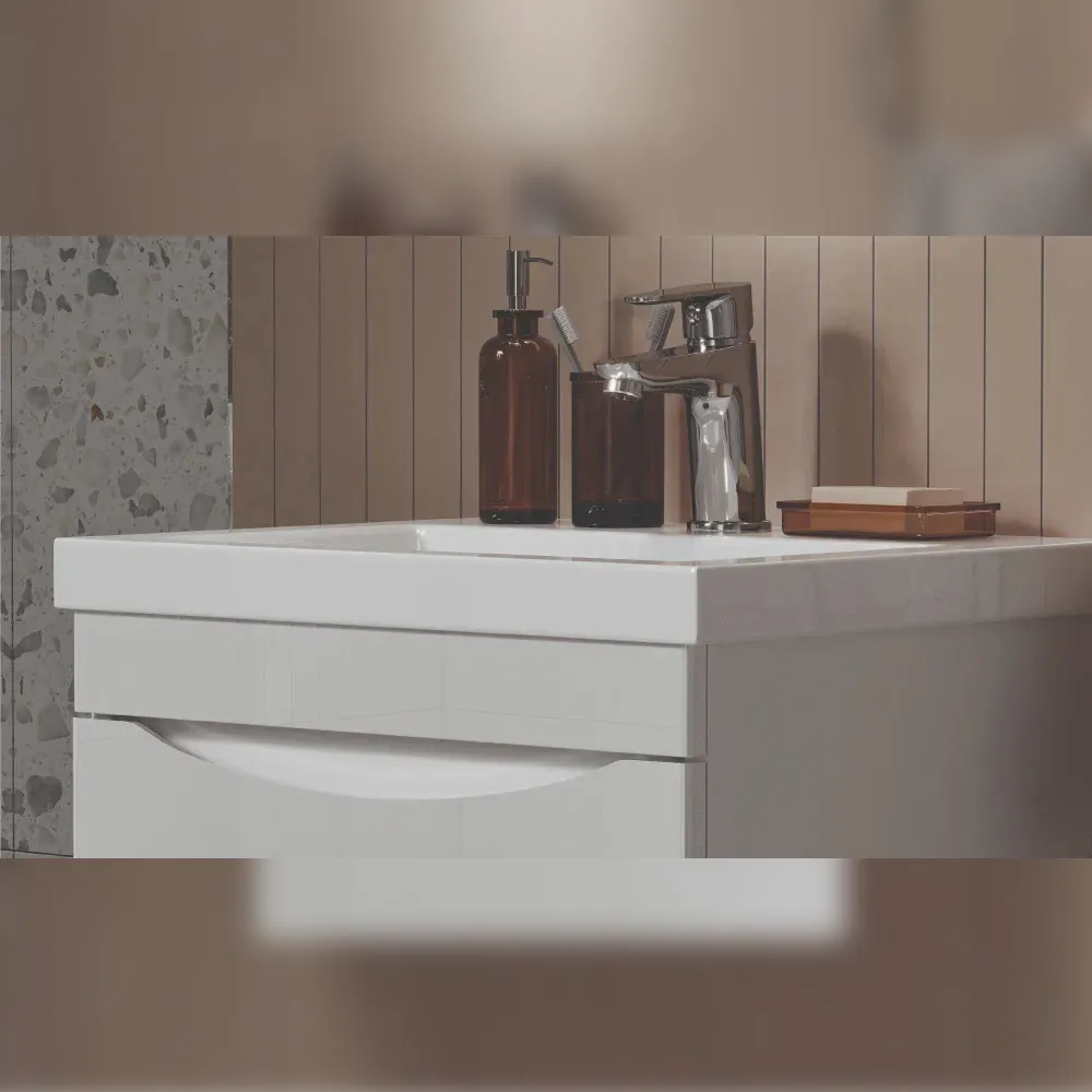 Тумба с раковиной подвесная Velvex Vizo tp.VIZ.COM.50.1Y, 50 см