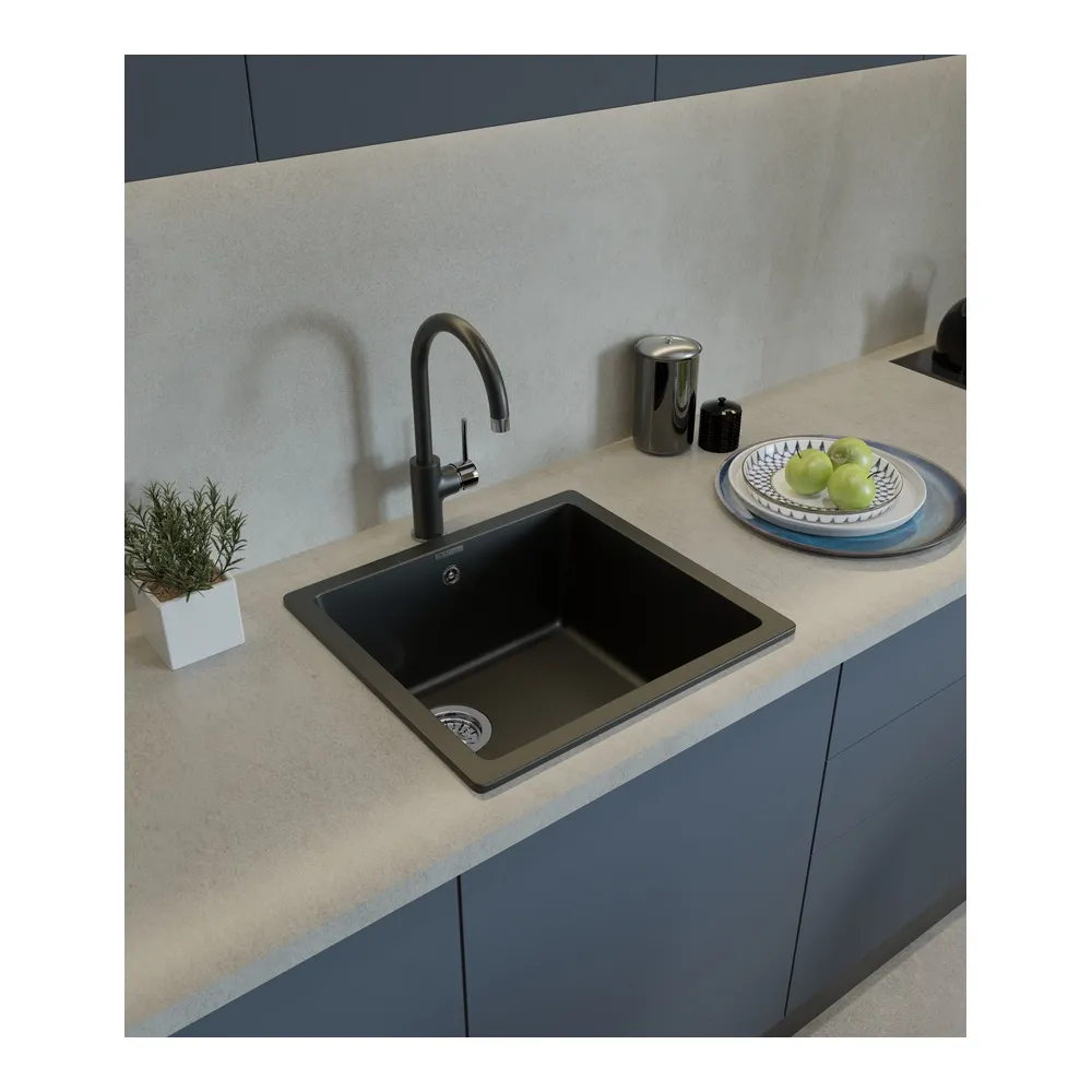 Смеситель для кухни Rivelato Orta 9021208, антрацит/хром