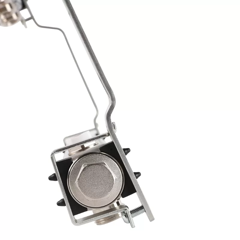 Коллектор Rommer 1"x3/4" на 6 контуров для радиаторной разводки (нерж. сталь) (RMS-4401-000006)