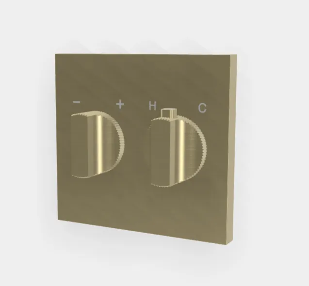 Смеситель для душа Fima Carlo Frattini Switch, на 2 потребителя, шампань брашированная (F5921HS)