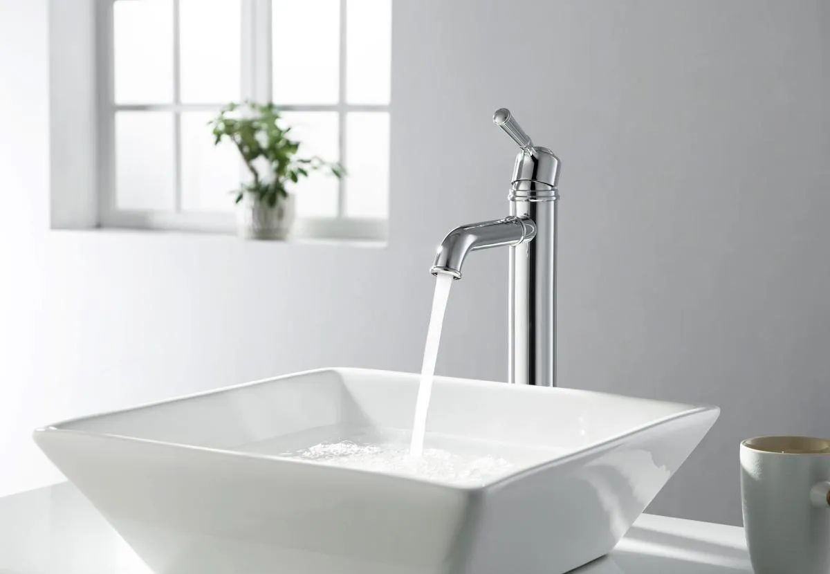 AQ1504CR КЛАССИК смеситель для раковины 235, без донного клапана