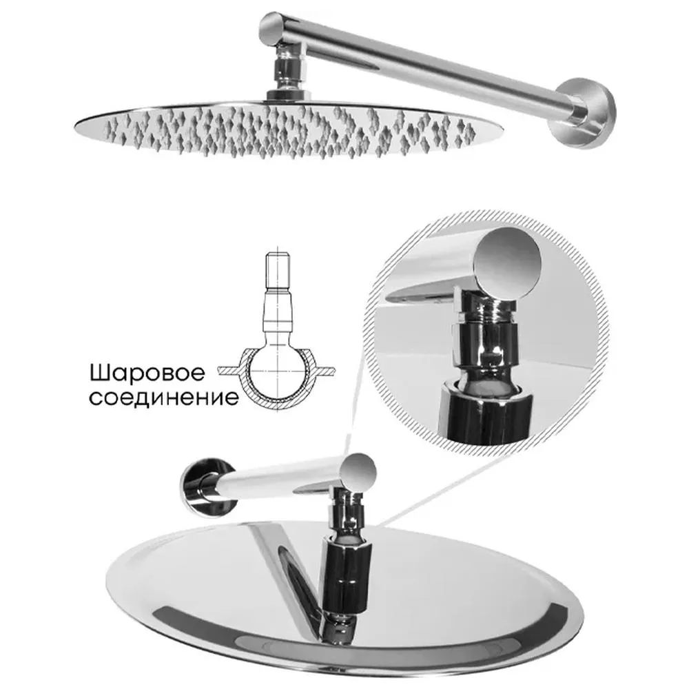 Душевая система встраиваемая Grocenberg GB5001CR, хром