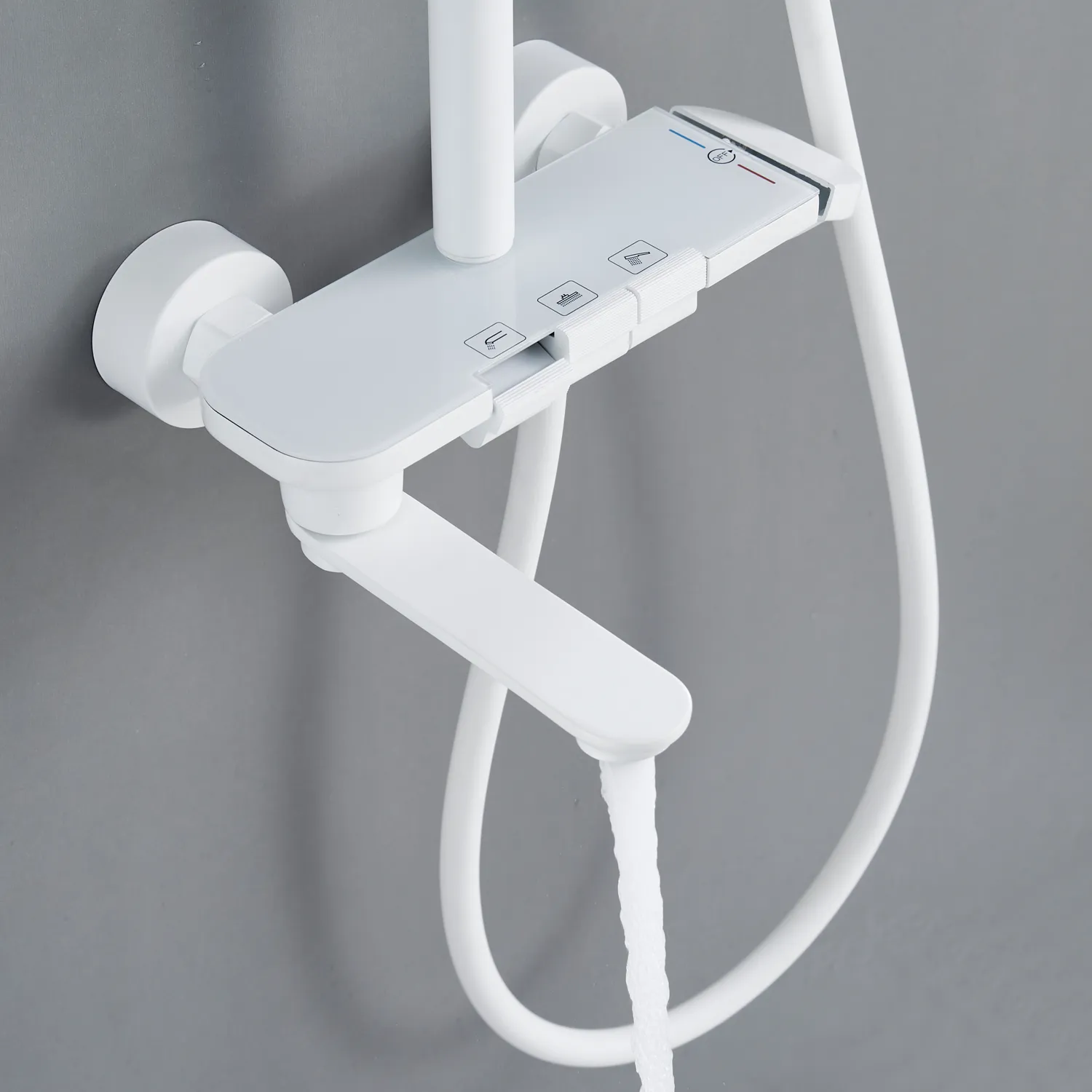 Душевая система Shevanik S4726C, белый