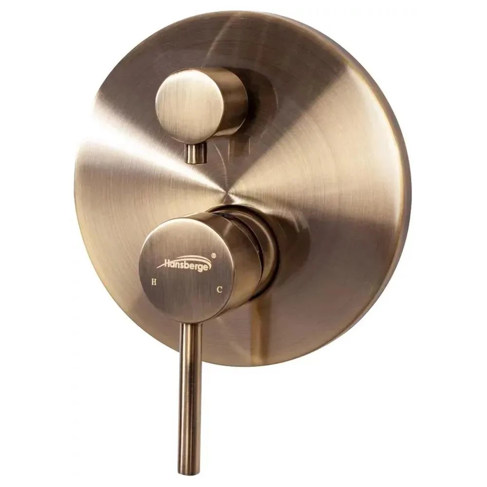 Душевая система встраиваемая (без излива) Hansberge H6090BR, бронза