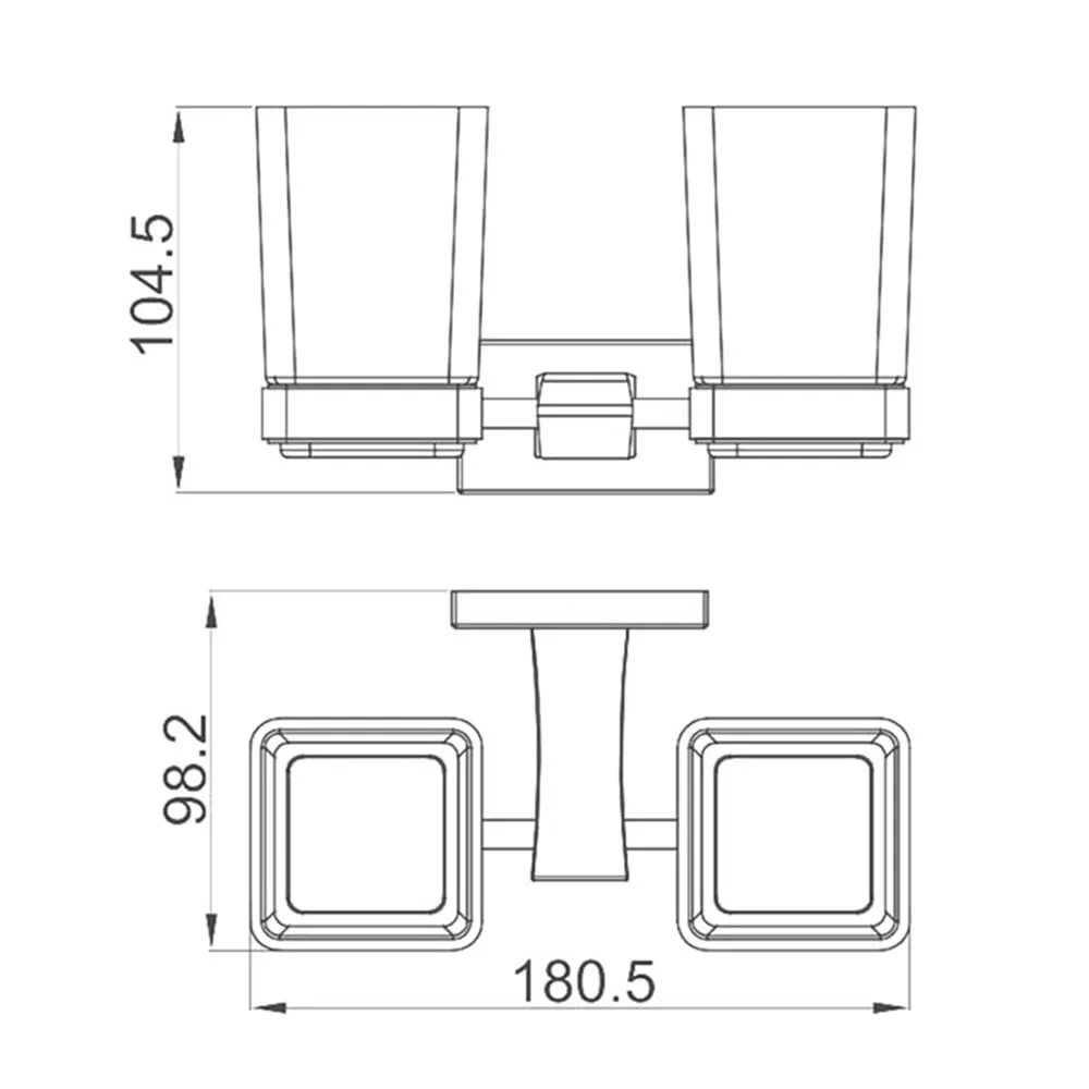 Стакан для ванной GAPPO G0708-6,
