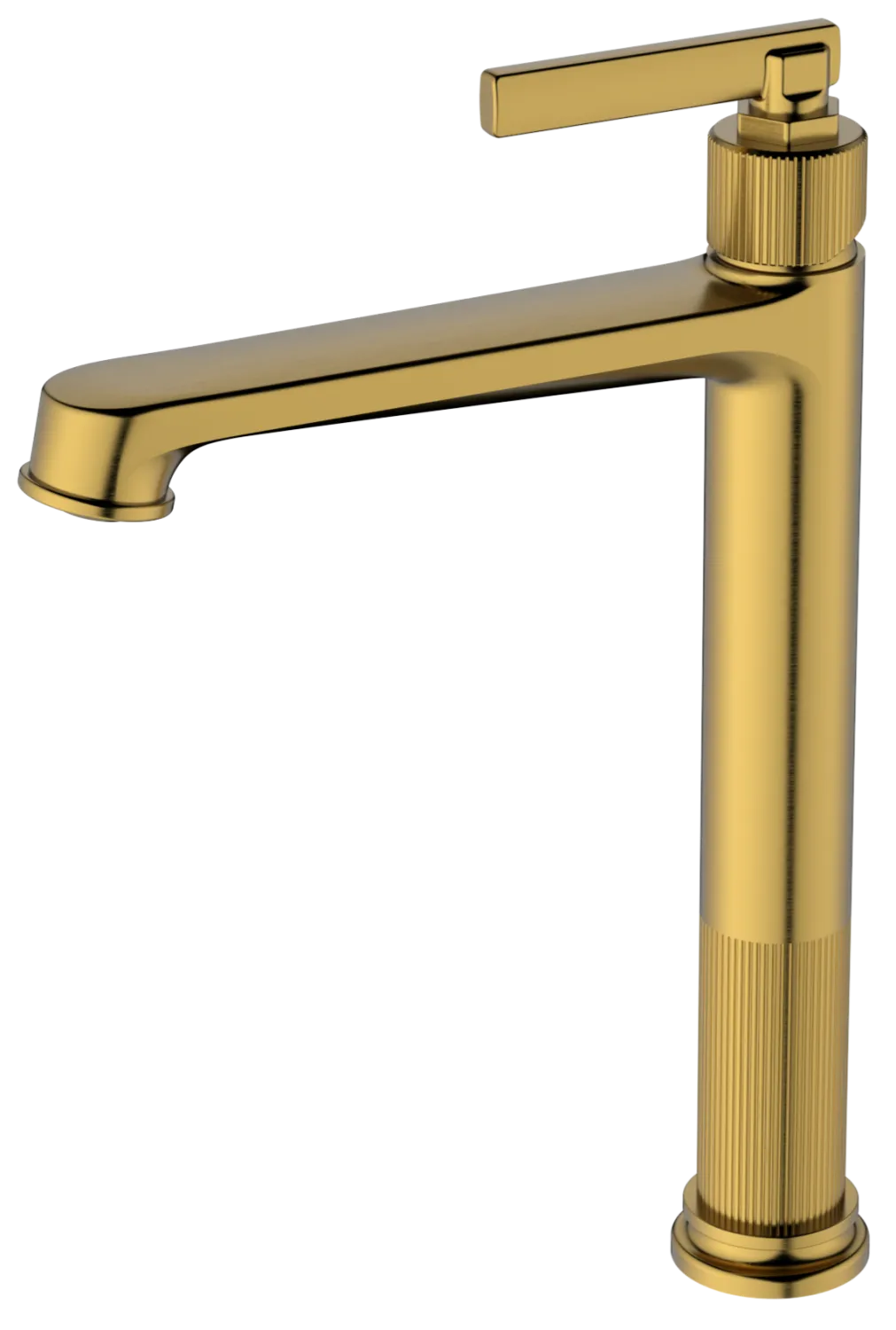 Смеситель Haiba  для раковины, латунь, брашированное золото PVD (HB11797-5)