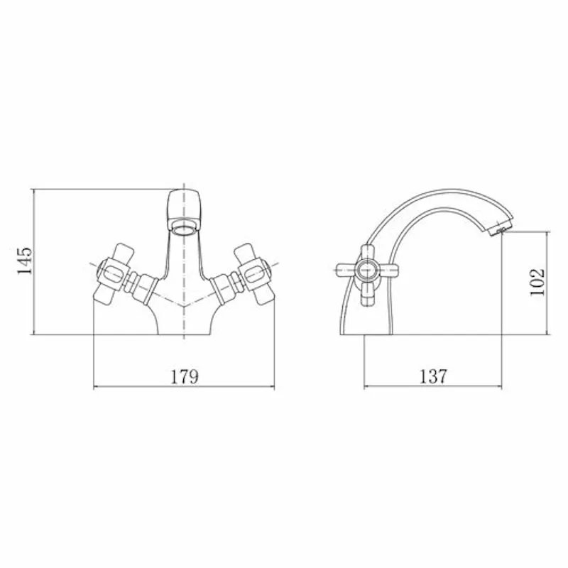 Смеситель для раковины FASHUN A1018, хром