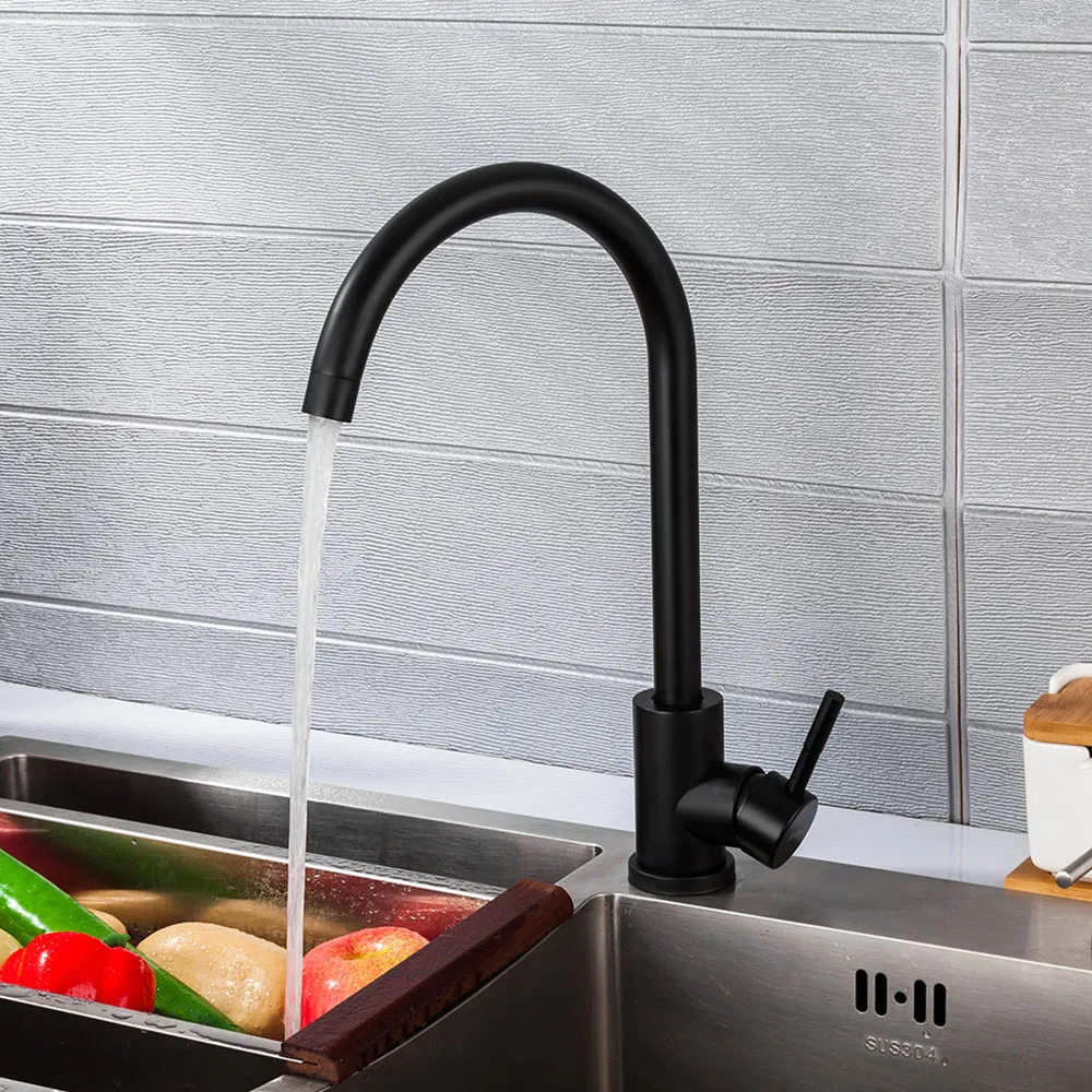 Смеситель для кухни FRAP F40899-4, черный